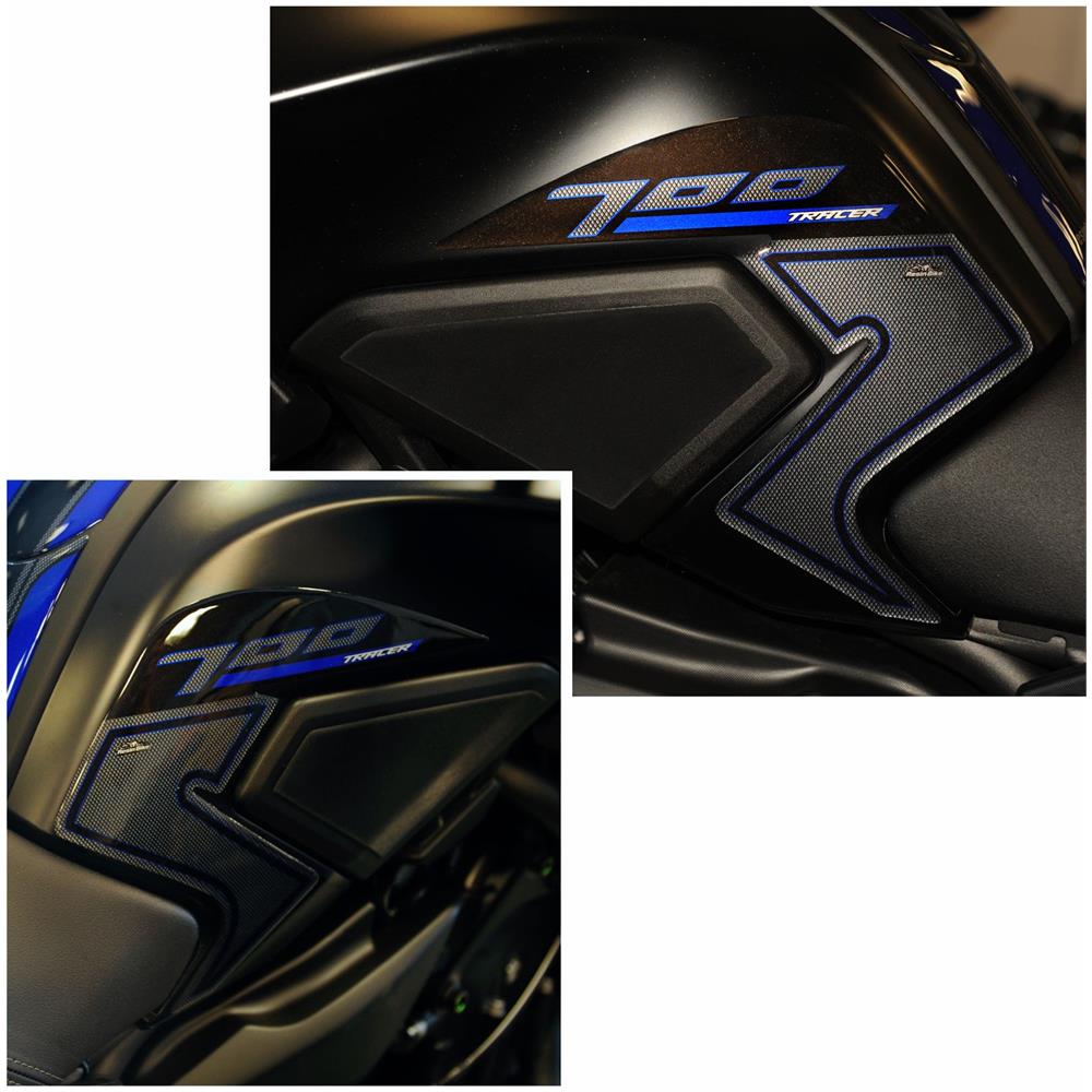 Protezioni Laterali 01 Adesivi 3d Compatibili Con Yamaha Tracer 700 2019 Blu - Foto 2