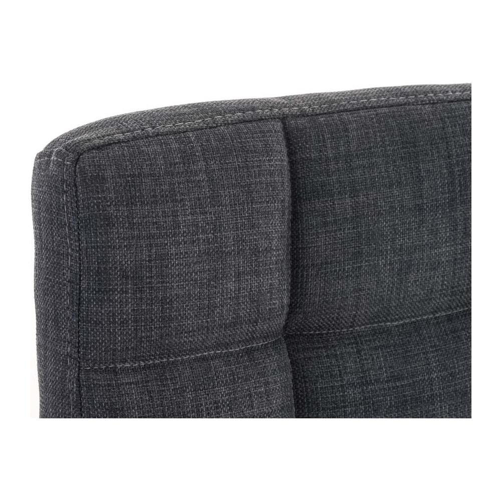 Sedia Ufficio Deli V2 in Stoffa I Sedia Studio Girevole Sedia Pc Imbottita con Braccioli, Seduta Regolabile 45-54 CM I Poltrona Pc con Ruote Grigio - Foto 5