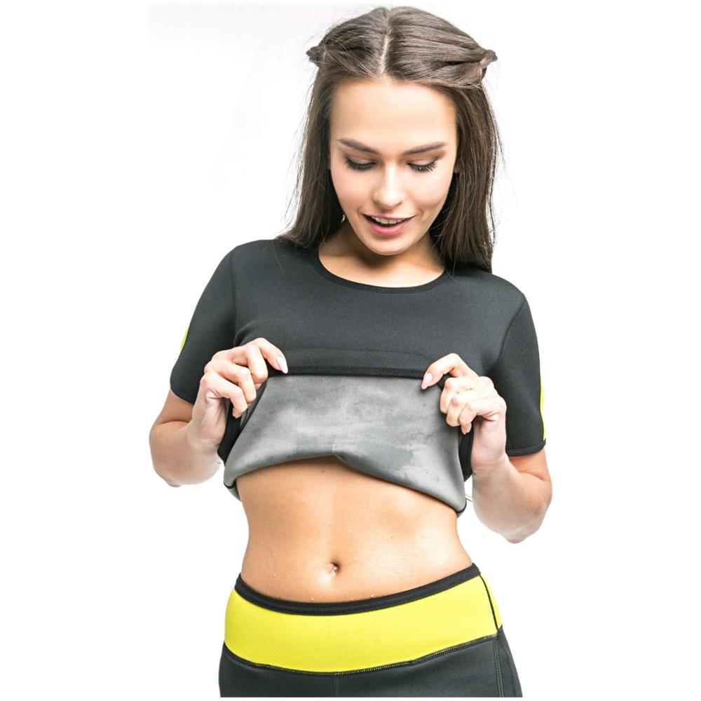 Maglietta di Sudorazione: T-Shirt Dimagrante per Donna - tonifica Le Braccia, la Pancia e i Fianchi per Una Pelle più Soda e Una Silhouette affinata - XXXL - Foto 1