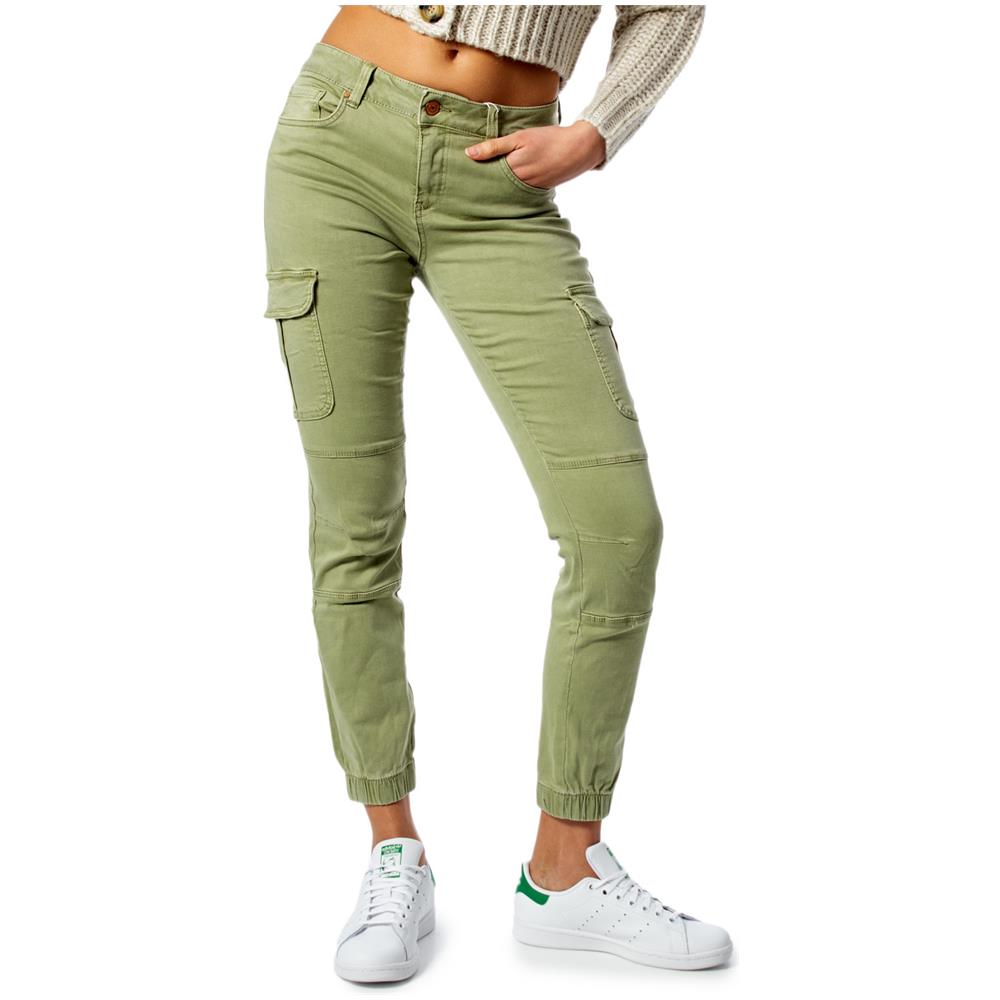 Marchio: Only - Genere: Donna - Tipologia: Pantaloni - Scolore: Verde, Taglia: 38 30 - Foto 1