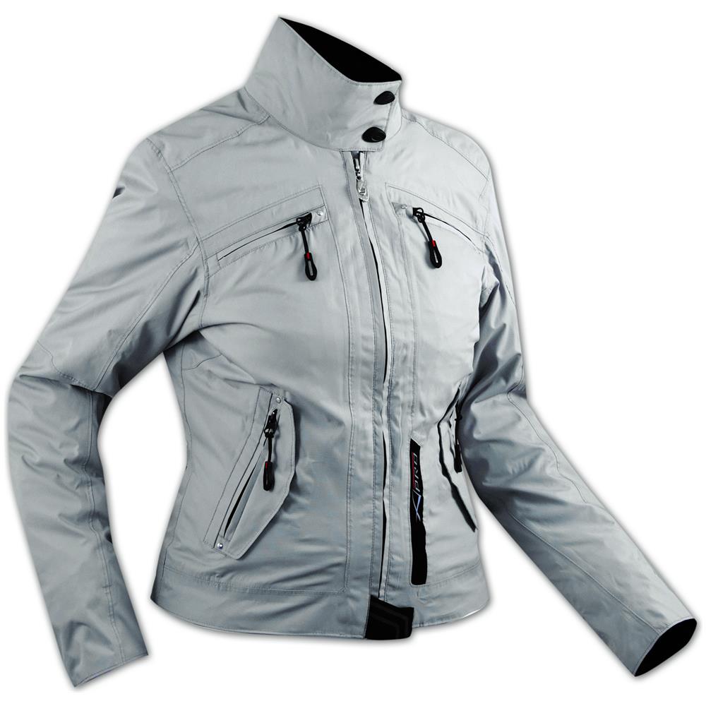 Giacca Donna Moto Scooter Protezioni Ce Sfoderabile Impermeabile Grigio S - Foto 1