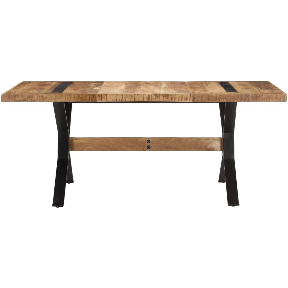 Tavolo Da Pranzo 180x90x76 Cm In Legno Massello Di Mango Grezzo - Foto 2