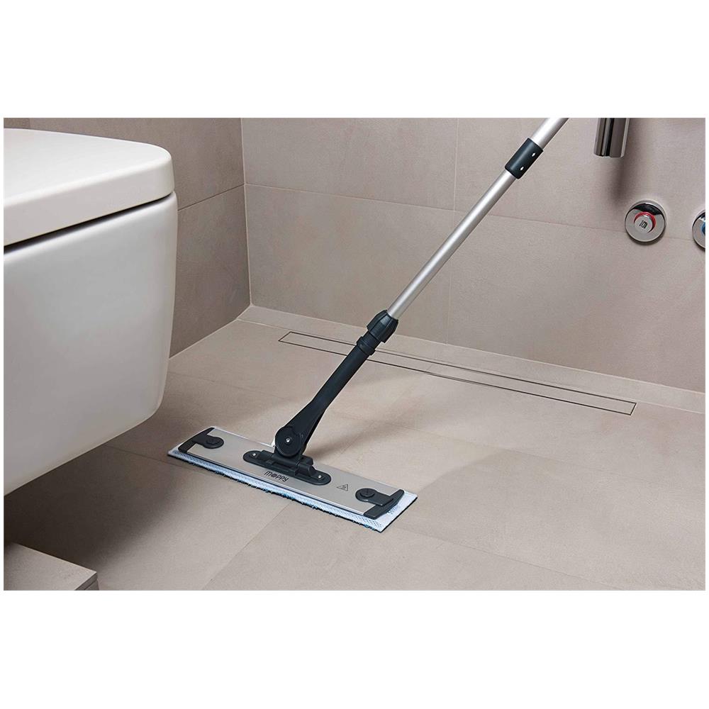 Moppy Premium Con Base Igienizzante Funzionamento Cordless, Funzione Lavaggio, Nero - Foto 1
