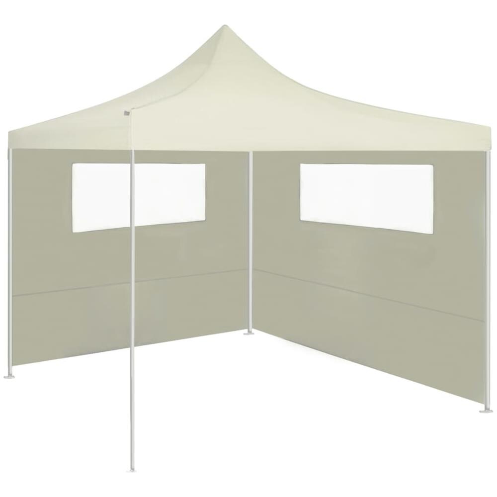 Parete con Finestre per Gazebo 6x2 m Crema - Foto 3