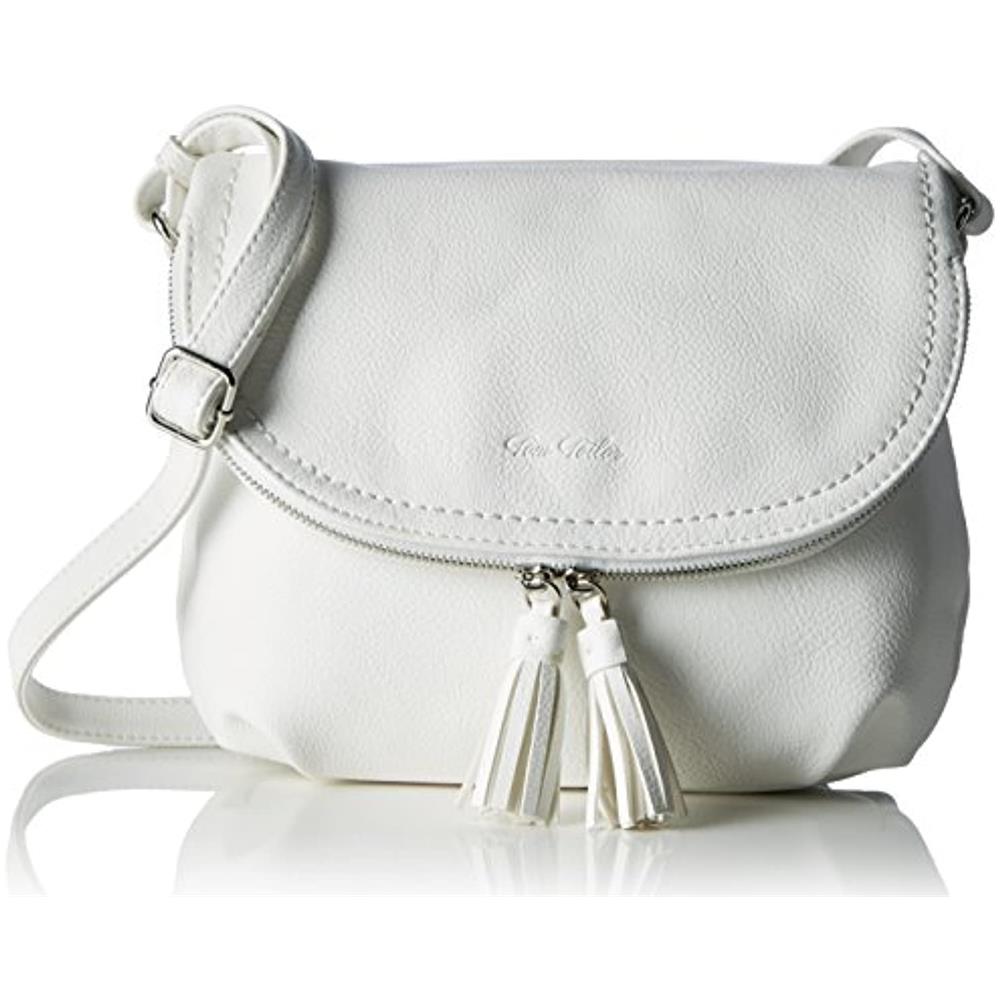 Acc Lari - Borse A Tracolla Donna, Bianco (weiß), 26.5x21x5 Cm (w X H L)  - Foto 1