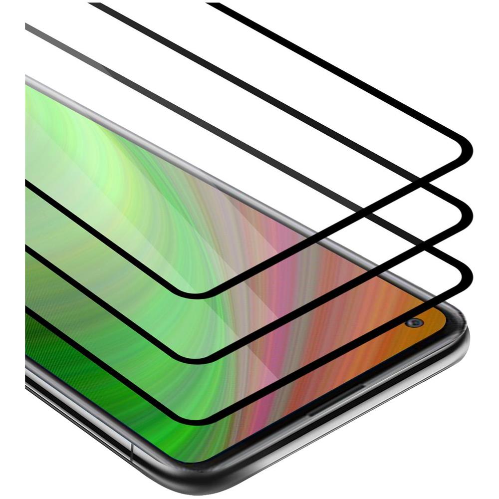 3x Pellicola Armatura A Schermo Intero Compatibile Con Xiaomi Redmi 10x 4g In Trasparente Con Nero - 3x Vetro Temperato (tempered) Di Protezione Del Display In Durezza 9h Con 3d Touch - Foto 1