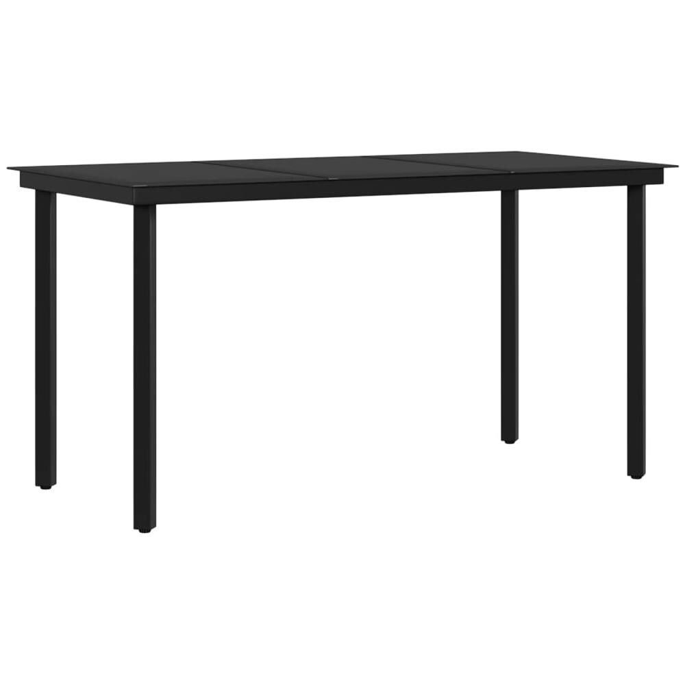 Set Da Pranzo Per Giardino 5 Pz Con Cuscini Grigio E Nero - Foto 7