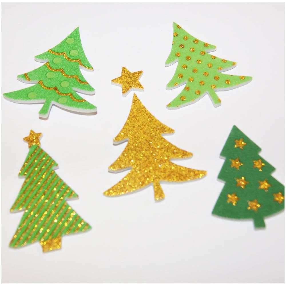 Adesivi In Schiuma Eva - Alberi Di Natale - Foto 1