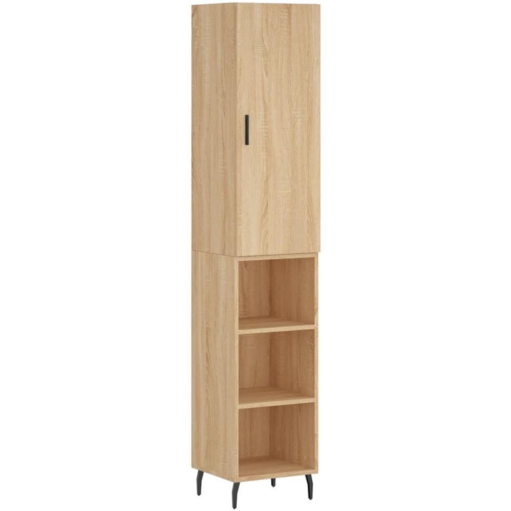 Credenza Rovere Sonoma 34,5x34x180 Cm In Legno Multistrato - Foto 2