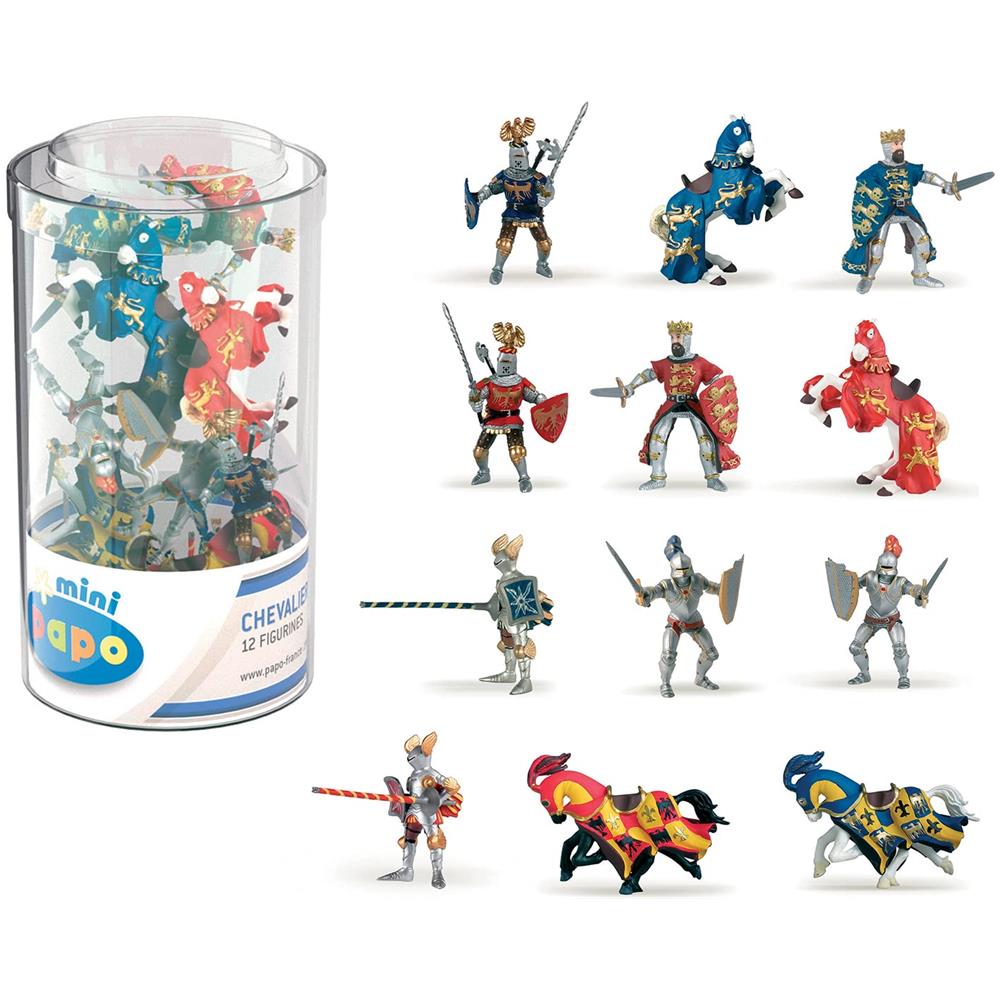 Mini Tub Figure, Cavalieri - 12 Pezzi - Foto 1