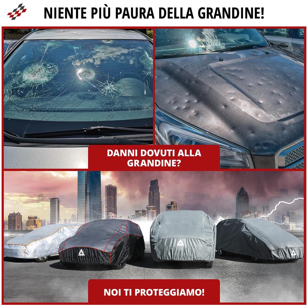 Telo Copriauto Antigrandine Hybrid Uv Protect Misura Xl - Foto 2