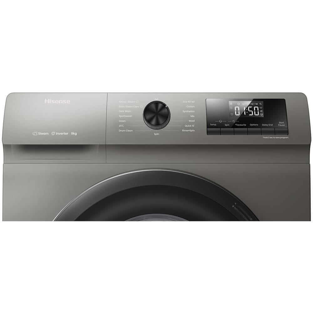 WFQP8014EVMT lavatrice Caricamento frontale 8 kg 1400 Giri /min Acciaio inossidabile - Foto 5
