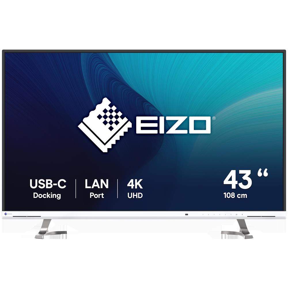 Monitor 42.5" LED IPS FlexScan EV4340X-WT 4K Ultra HD 3840 x 2160 Pixel Tempo di Risposta 5 ms - Foto 1