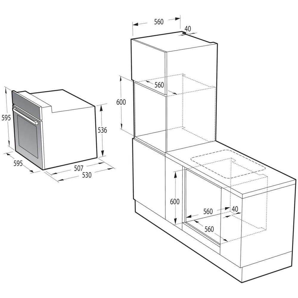 Forno incasso elettrico BI62111AAX Classe A - Foto 4