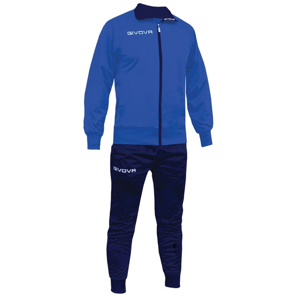Tuta Torino Givova - Completo Di Giacca A Manica Lunga E Pantalone Di Colore Azzurro / blu Taglia 6xs - Foto 1