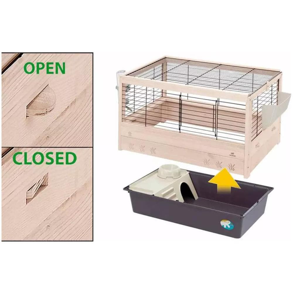 Gabbia Per Conigli Arena 100 100x62,5x51 Cm 57089517 - Foto 2