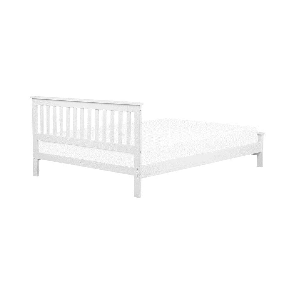 Letto A Doghe In Legno Con Rete 140 X 200 Cm Mayenne - Foto 2