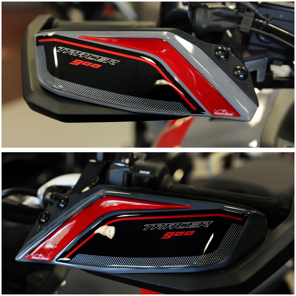 Adesivi 3d Protezioni Paramani Compatibili Con Yamaha Tracer 900gt 2019 Red - Foto 2