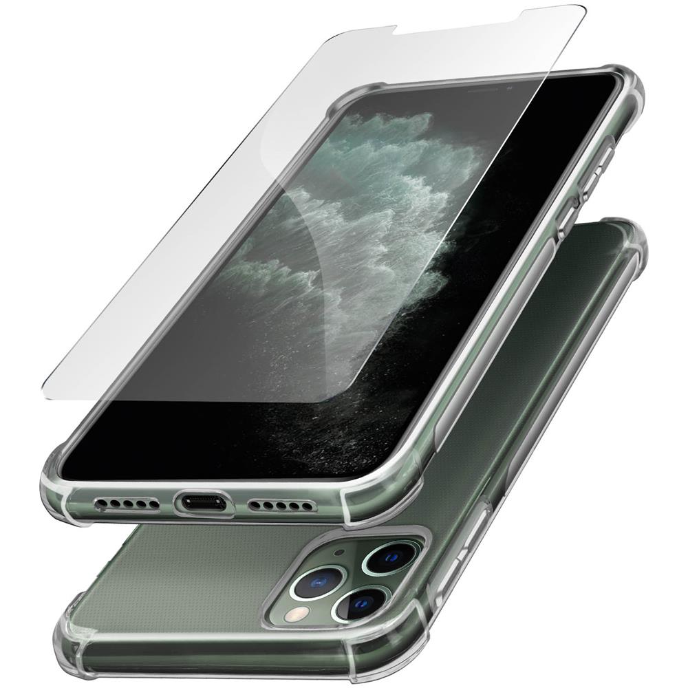 Pack Protezione Apple Iphone 11 Pro Cover + Vetro Temperato Trasparente - Foto 2