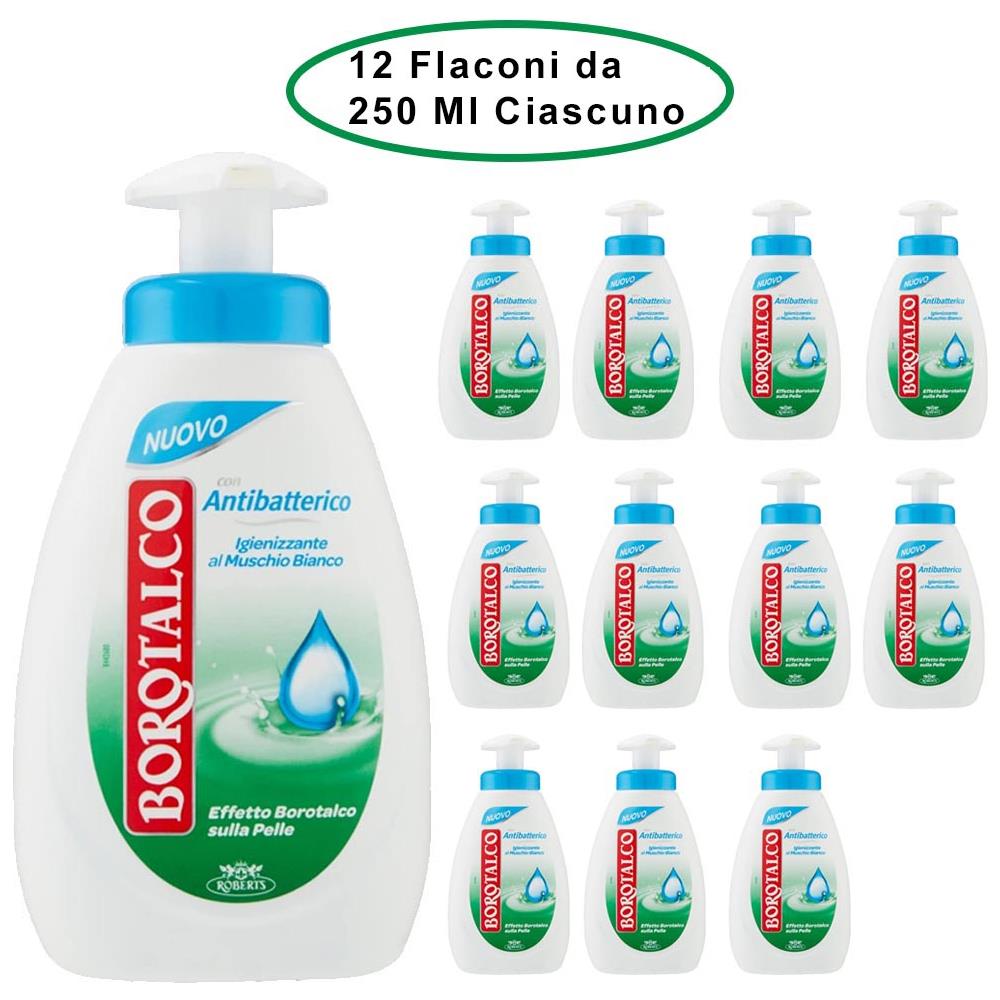 Sapone Con Antibatterico Igienizzante Al Muschio Bianco 12 Flaconi Da 250 Ml Ciascuno - Foto 1