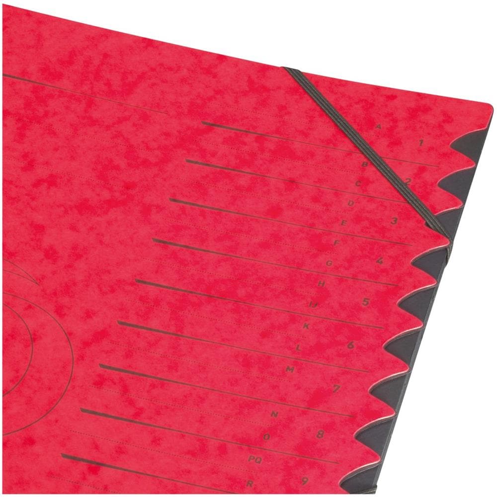 10843324 Cartella A4 Cartoncino, Manila Hemp Nero, Rosso - Foto 2