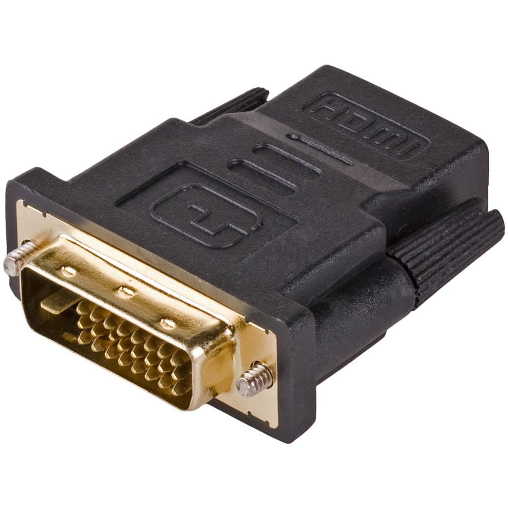 Adapter AK-AD-41 DVI-D Dual link M - HDMI F black color - Adapter - Digital / Display / Video DVI 24+1 - Foto 1