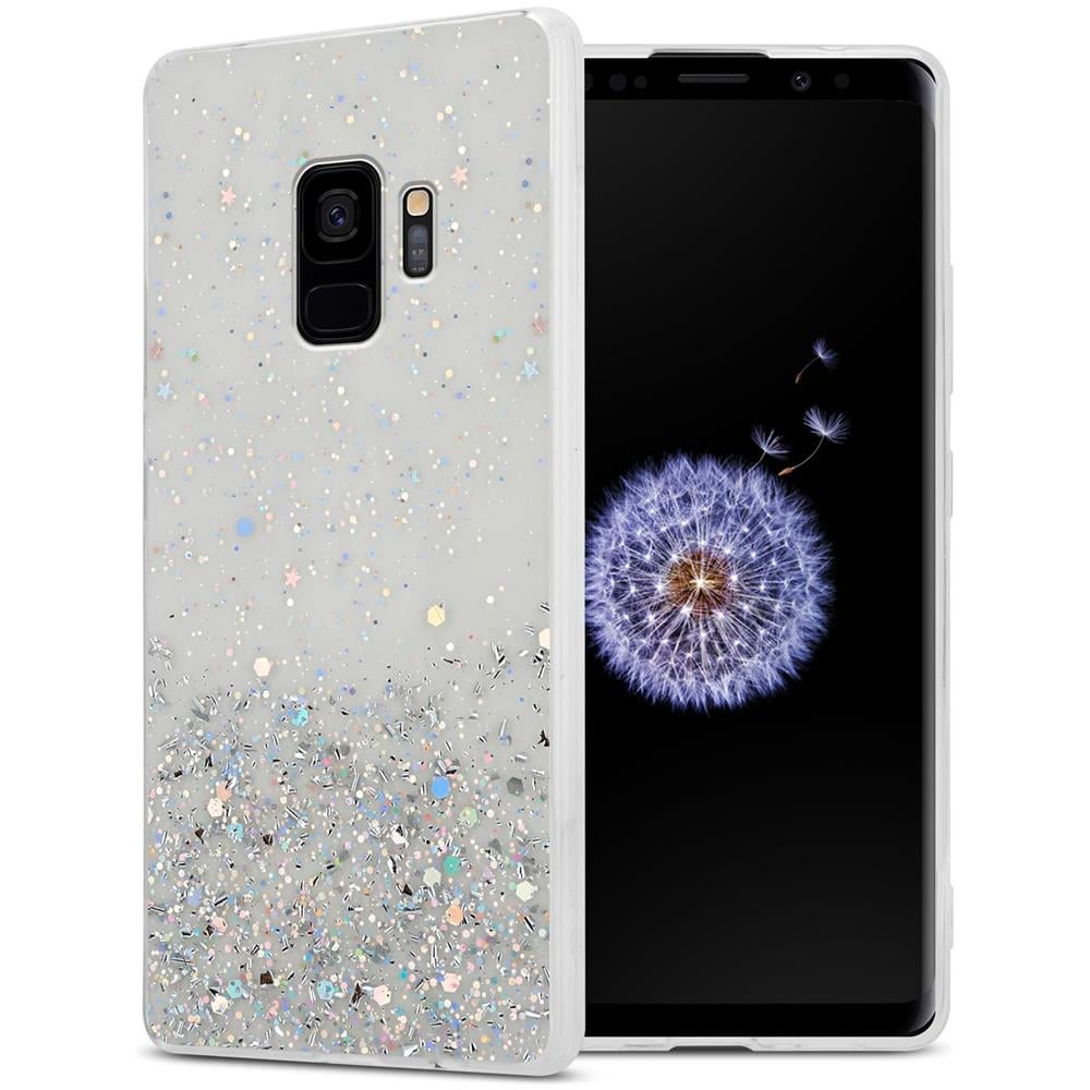 Custodia Compatibile Con Samsung Galaxy S9 In Trasparente Con Glitter - Coperchio Protettivo In Silicone Tpu Flessibile Con Glitter Scintillanti - Foto 1