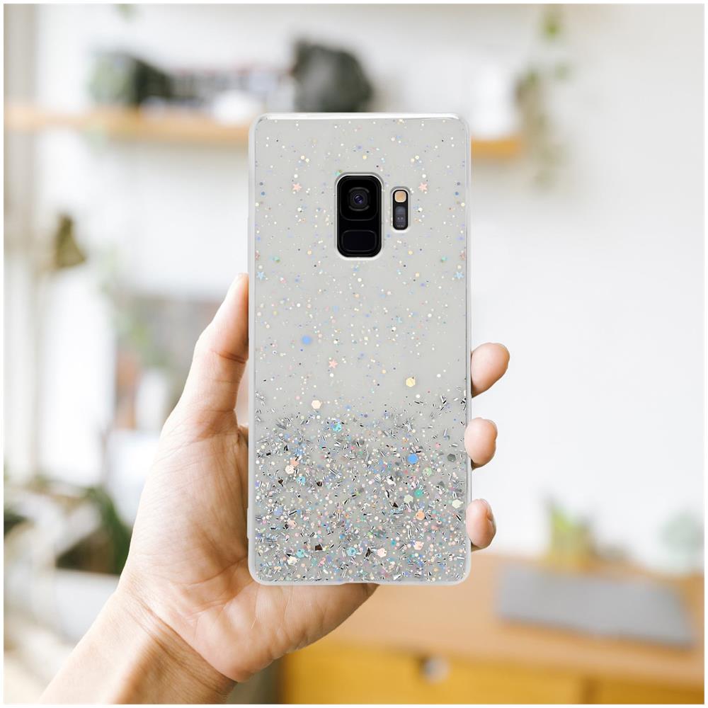 Custodia Compatibile Con Samsung Galaxy S9 In Trasparente Con Glitter - Coperchio Protettivo In Silicone Tpu Flessibile Con Glitter Scintillanti - Foto 8