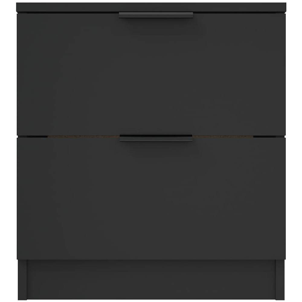Comodino Nero In Legno Multistrato - Foto 2