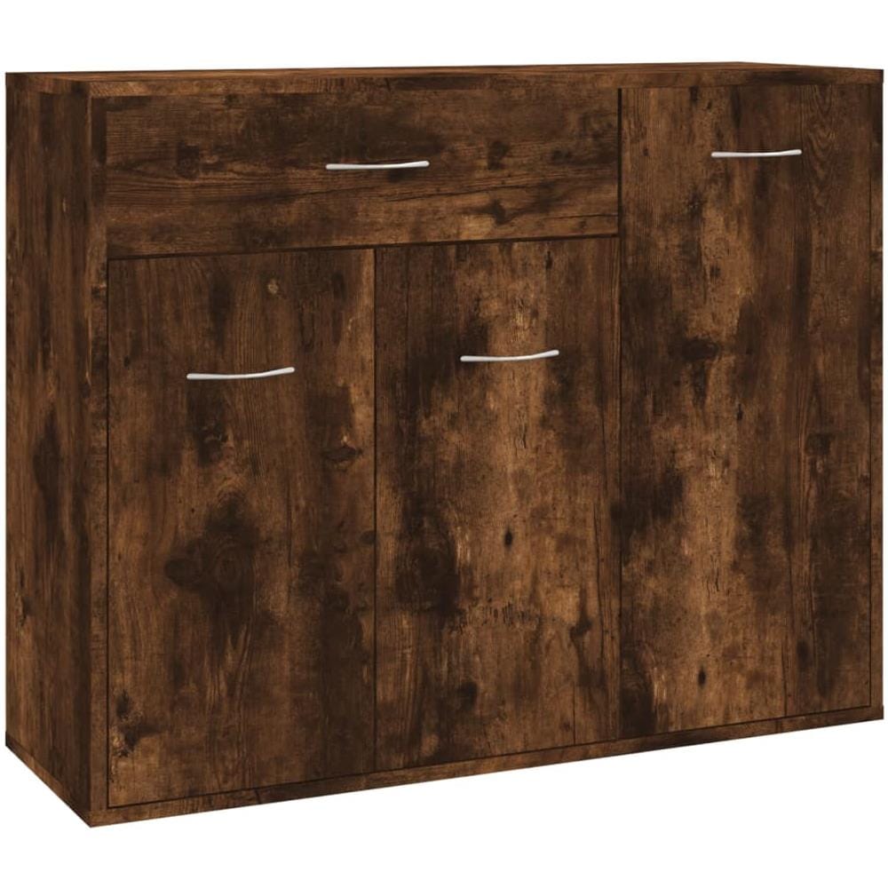 Credenza Rovere Fumo 88x30x70 Cm In Legno Ingegnerizzato - Foto 2