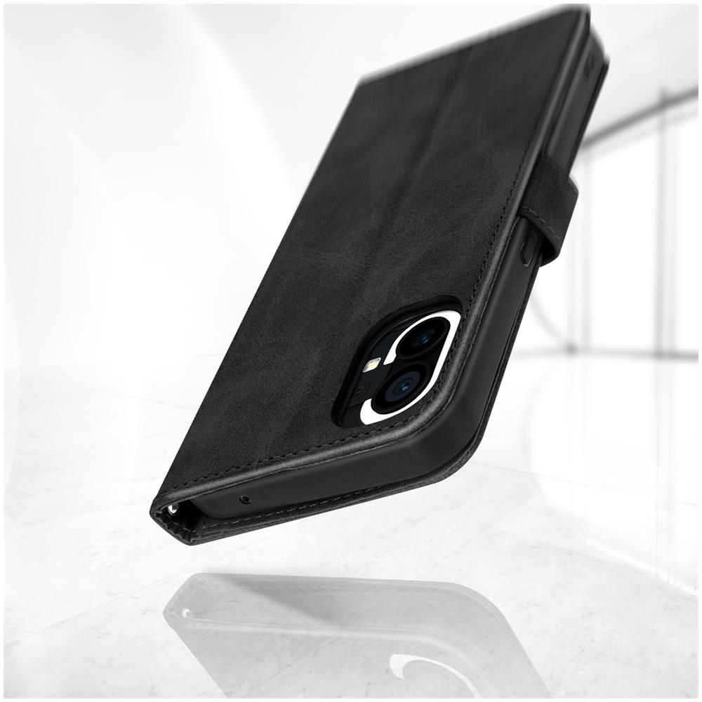 Custodia Nothing Phone 1 Portafoglio E Funzione Supporto Video Nera - Foto 5