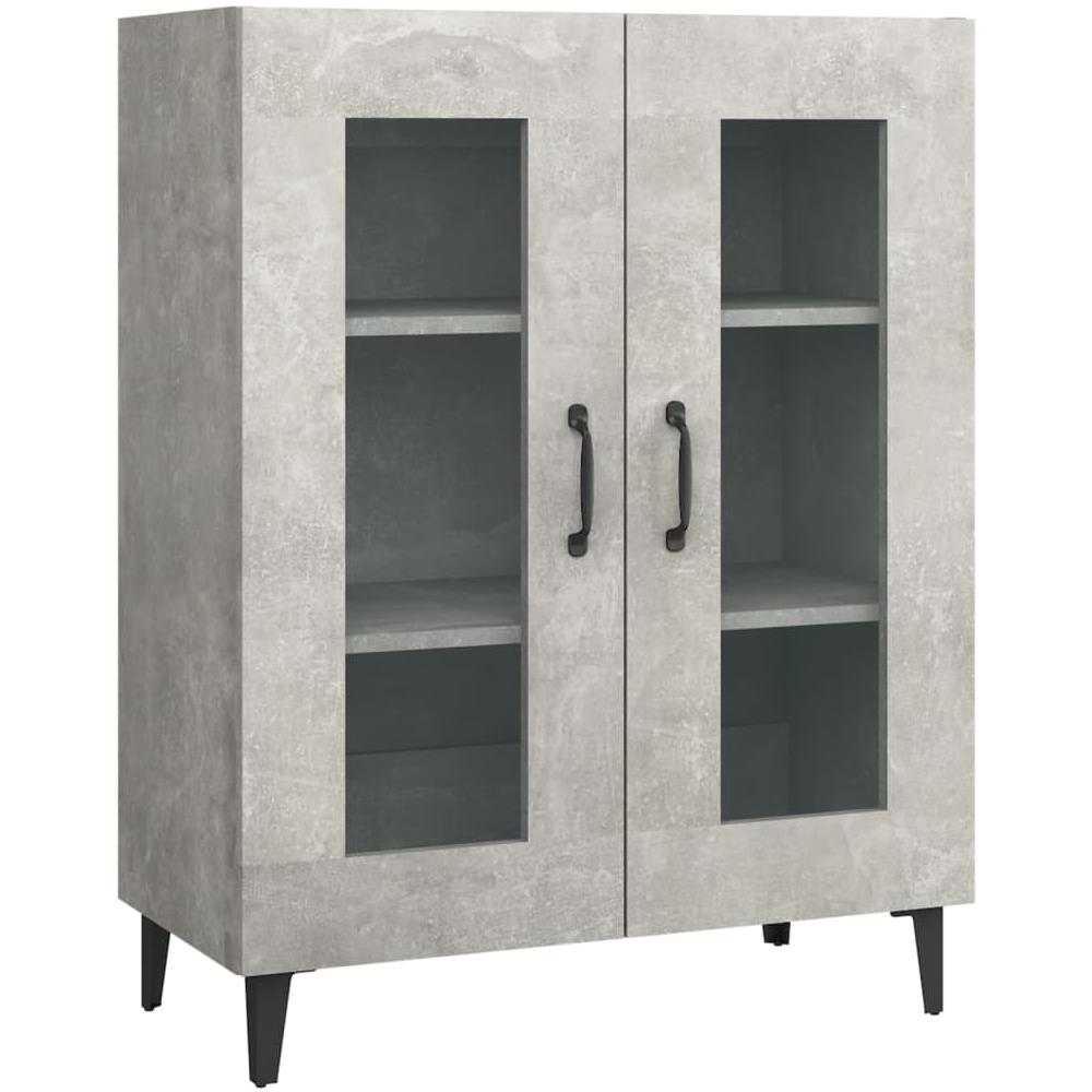 Credenza Grigio Cemento 69,5x34x90 Cm In Legno Multistrato - Foto 2