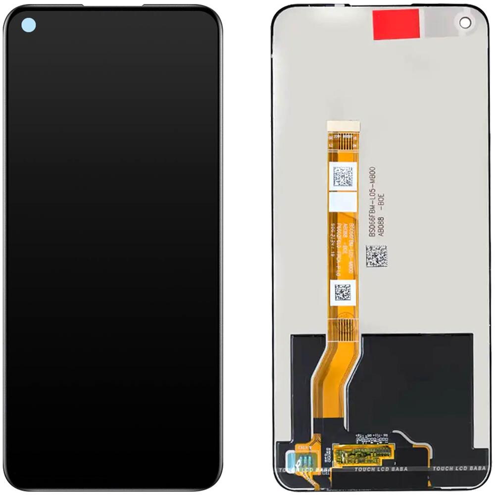 Blocco Completo Realme Narzo 50 5g Schermo Lcd Vetro Touch Compatibile Nero - Foto 1