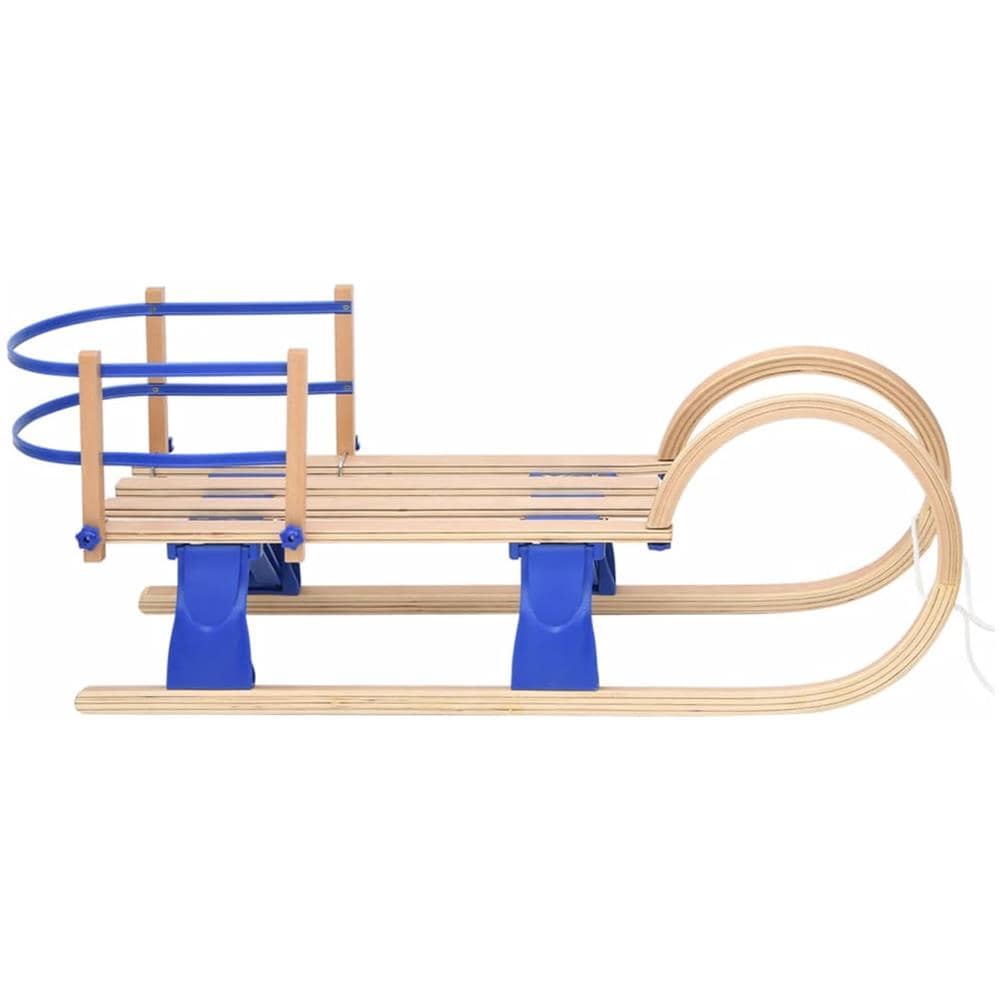 Slitta Pieghevole Con Schienale 110 Cm In Compensato - Foto 2