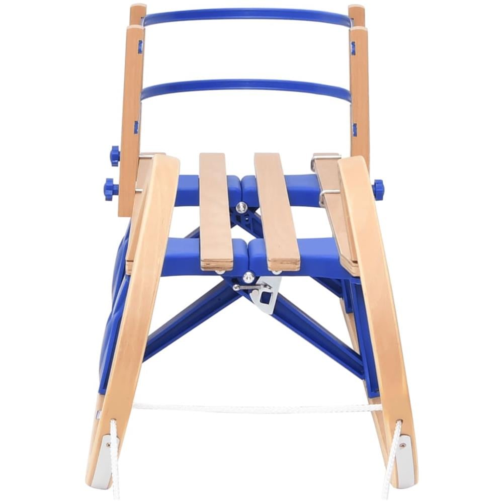 Slitta Pieghevole Con Schienale 110 Cm In Compensato - Foto 7