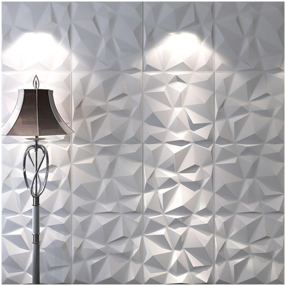€6,99 Pannello In Pvc 3d Isolante Decorativo A Parete Ultraresistente Diamond 590x590 - Foto 1