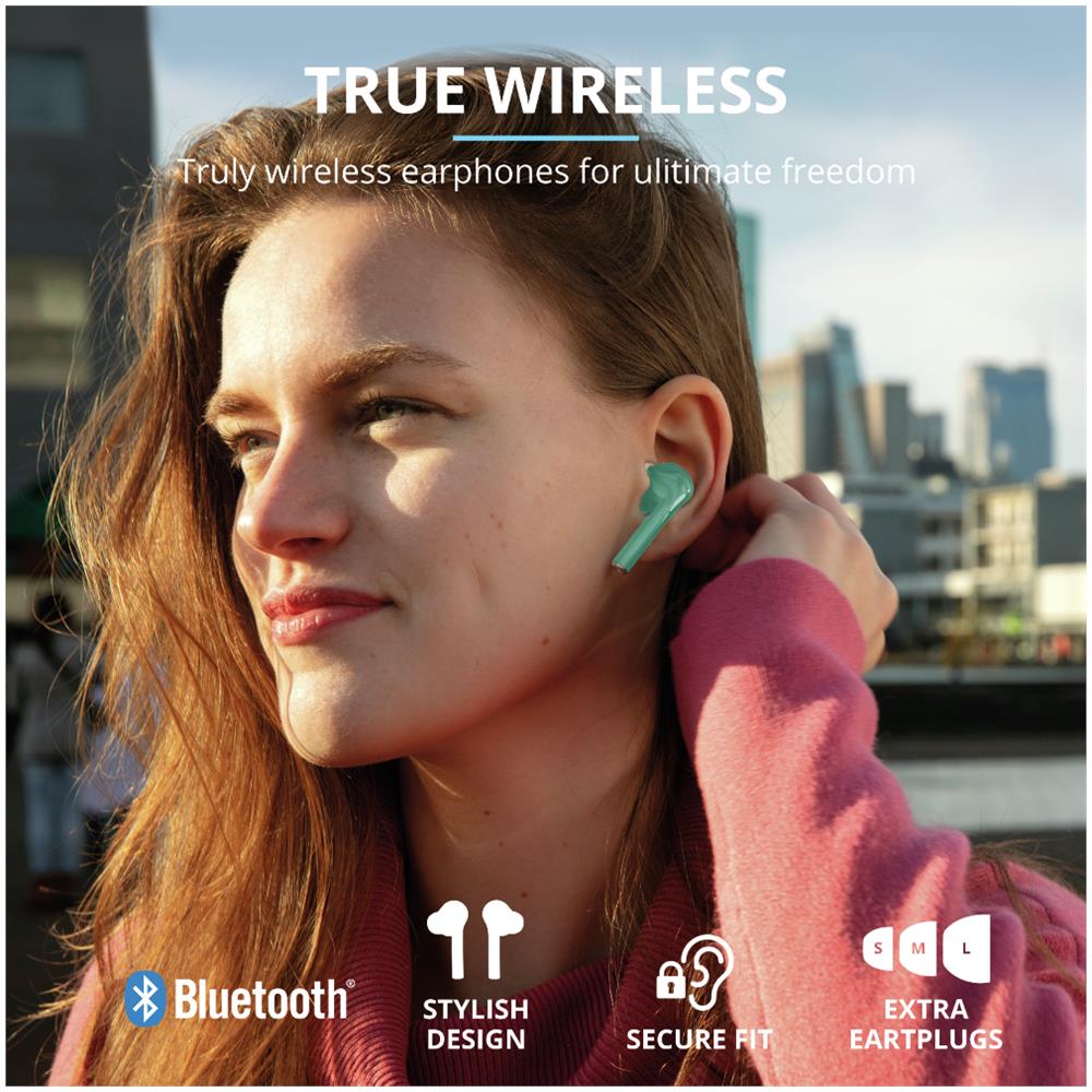 Nika Auricolare True Wireless Stereo (TWS) In-ear Musica e Chiamate Bluetooth Turchese - Foto 2