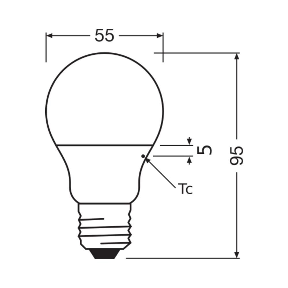 Ledvance A Lampadina Led E27 Opale 4,9w 470lm 2700k Ip20 200° [lv-4099854049460] - Foto 2