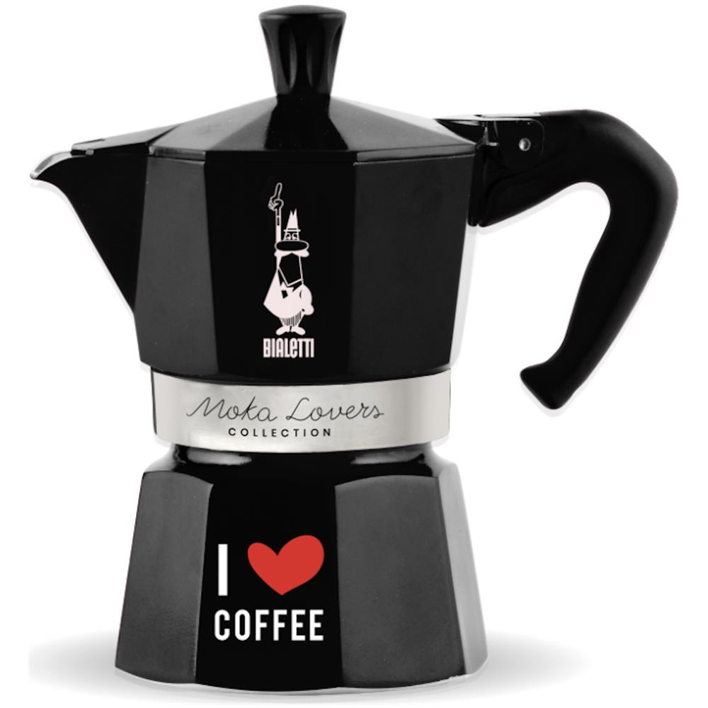 Moka Express "I Love Coffee" Nera, 3 Tazze - Foto 1