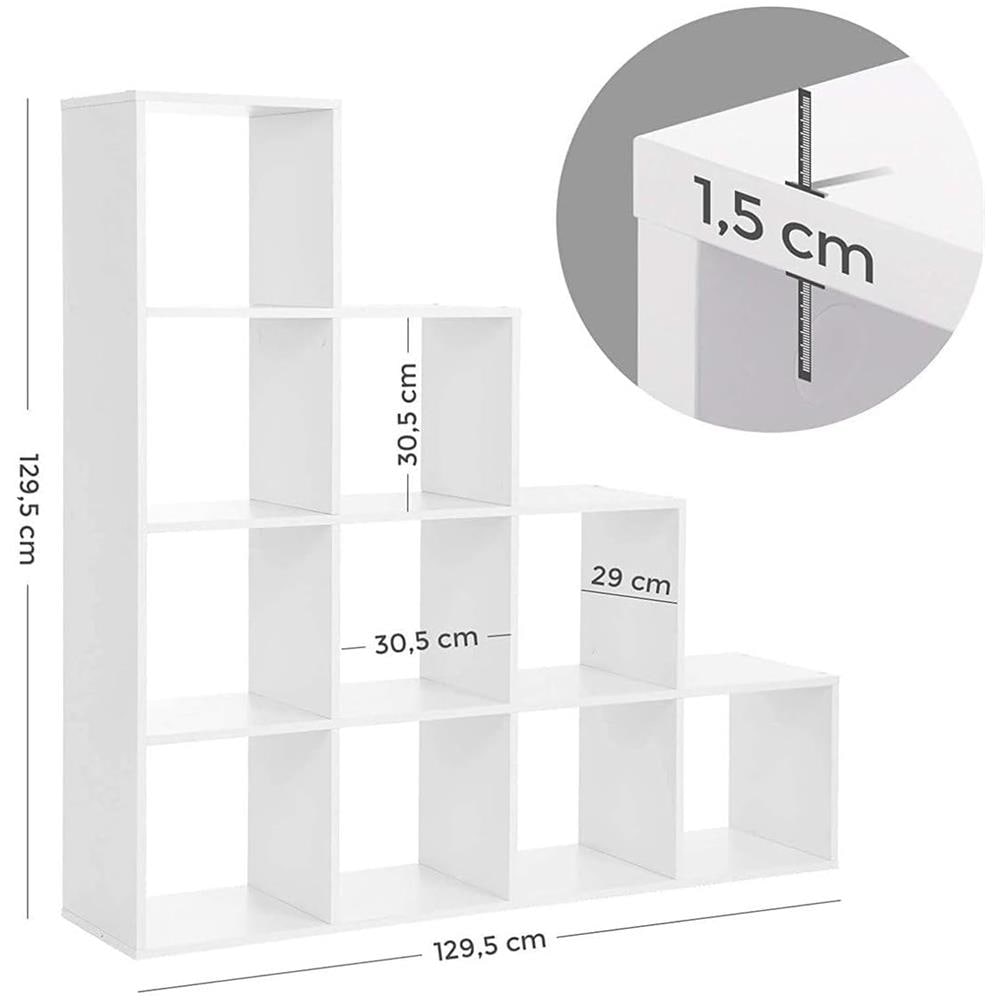 Libreria 129,5x129,5 cm, bianca - Foto 1