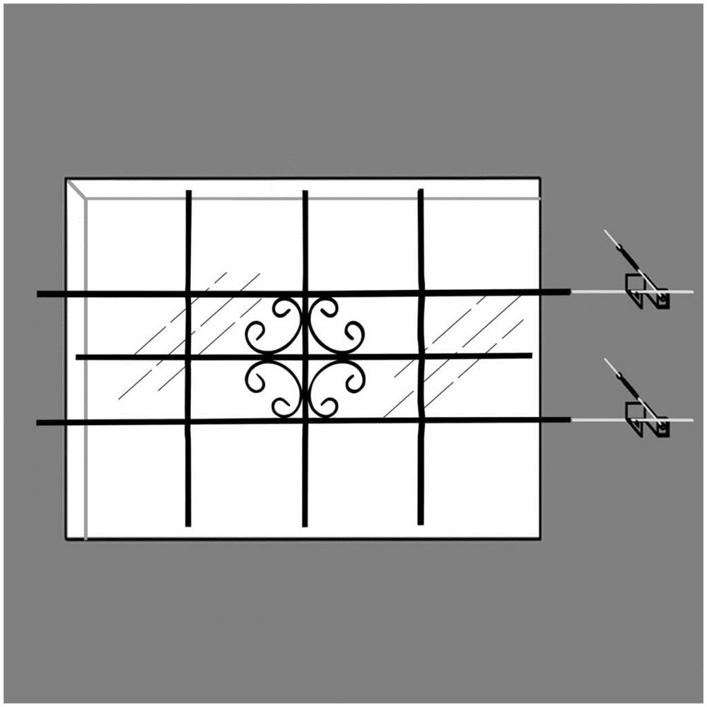 VidaXL Griglia Di Sicurezza Per Finestre Regolabile 1000-1500mm | Acciaio Zincato | 2 Barre Transverse - Foto 3