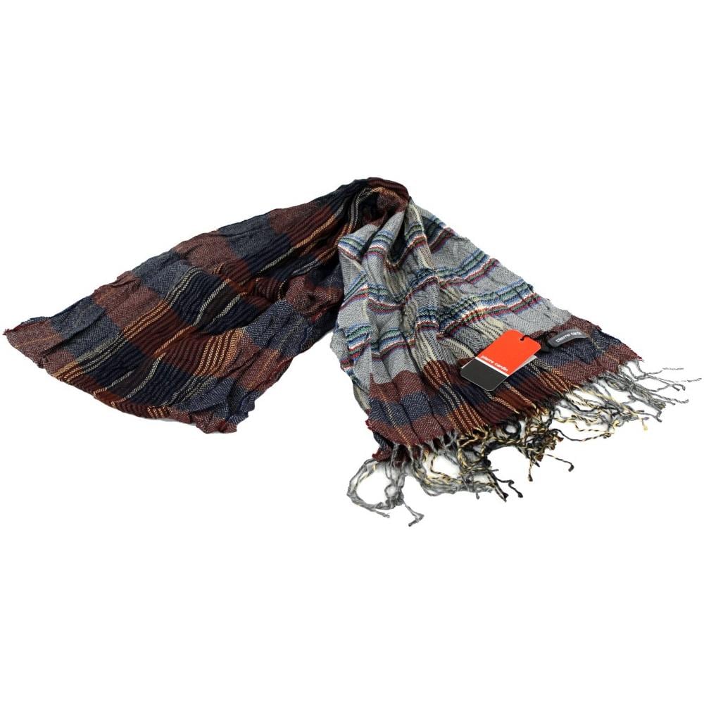 Sciarpa Uomo Pashmina Stropicciata Jc3399 Bordeaux - Foto 2