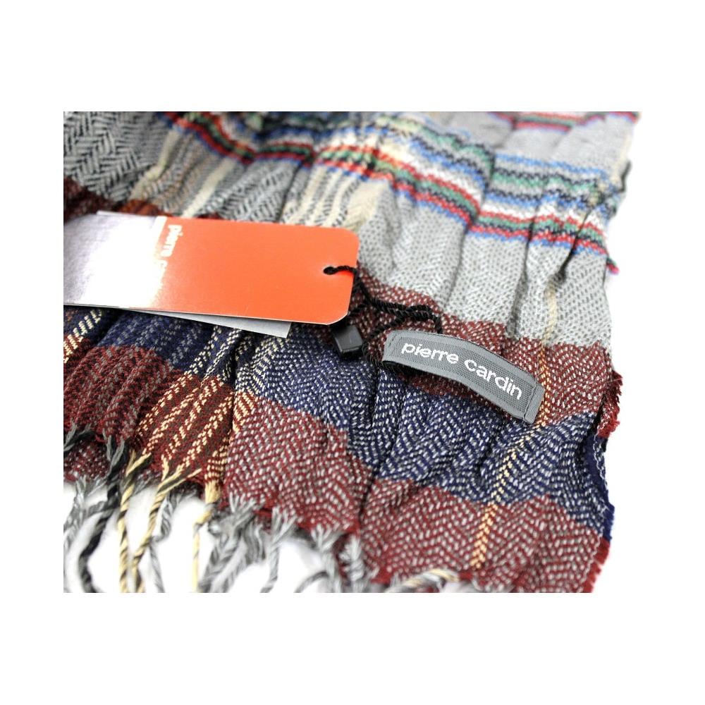 Sciarpa Uomo Pashmina Stropicciata Jc3399 Bordeaux - Foto 3