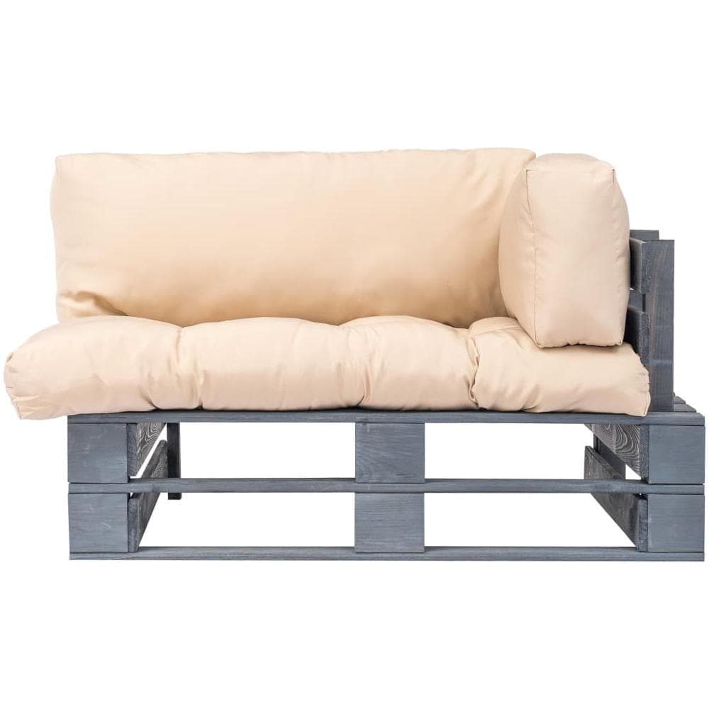 Divano Da Giardino Su Pallet E Cuscini Sabbia Legno Di Pino Fsc - Foto 2