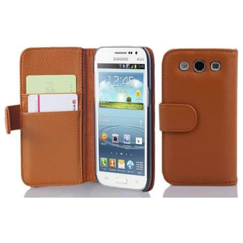 Cadorabo Custodia Compatibile Con Samsung Galaxy Win In Marrone Cioccolata - Coperchio Protettivo In Ecopelle Testurizzata E Tasca Per Carte Di Credito - Foto 1