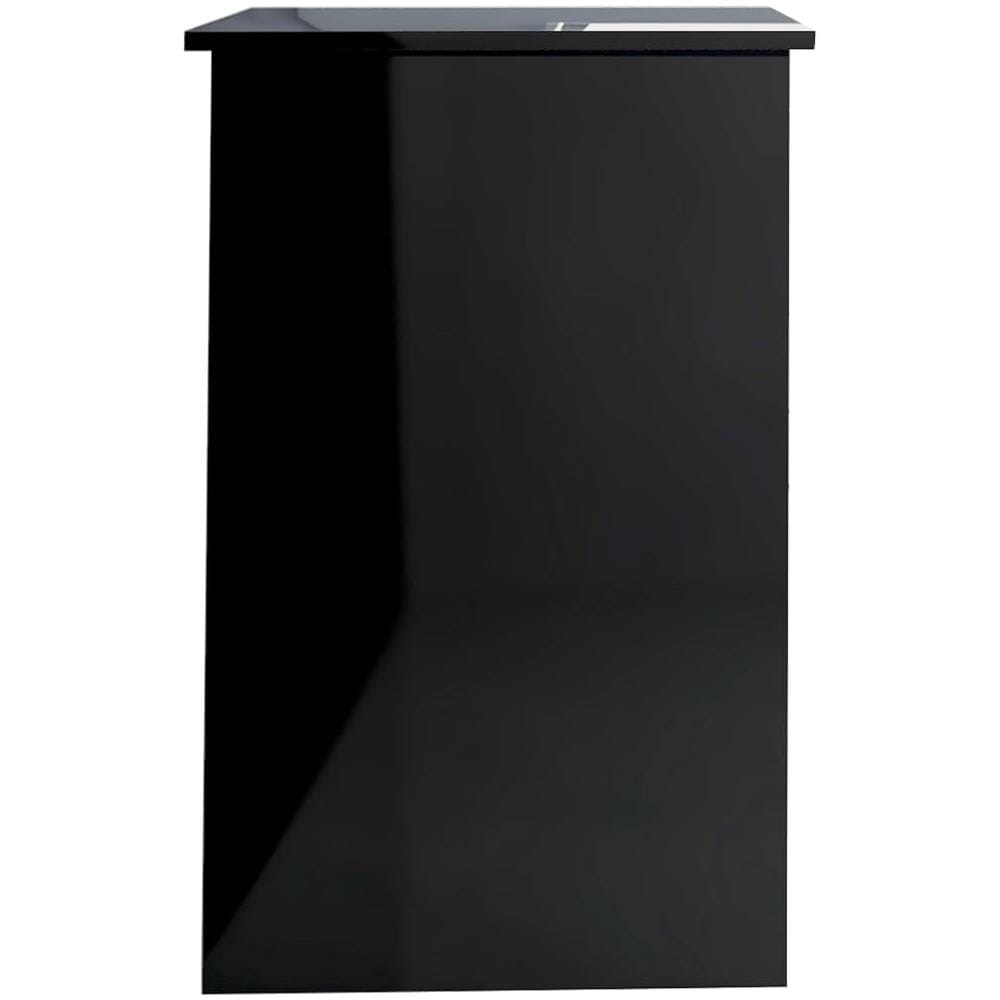 Scrivania Nero Lucido 100x50x76 cm in Legno Multistrato - Foto 14
