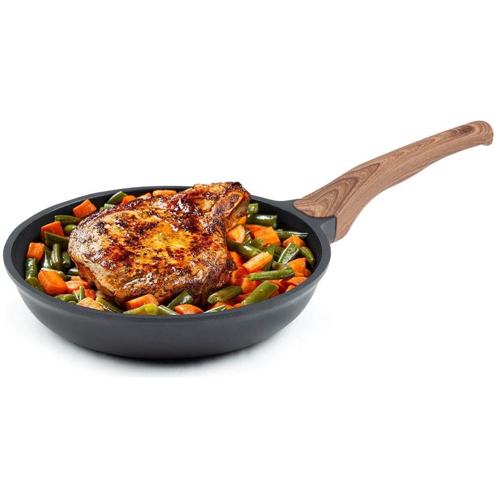 Padella Antiaderente 24 Cm - Induzione, Rivestimento Superiore Per Cucinare Senza Grassi, Da Fusione Di Alluminio, Lavabile In Lavastoviglie - Foto 2