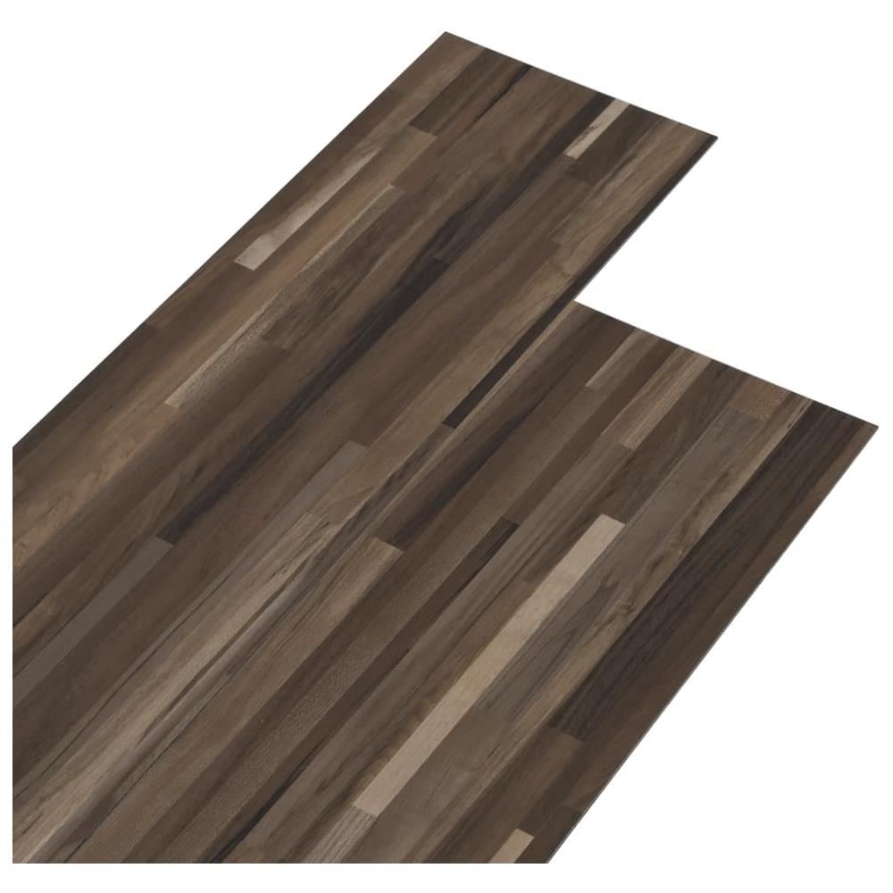Listoni Pavimento PVC 5,02 m² 2mm Autoadesivi Marrone a Strisce - Foto 2