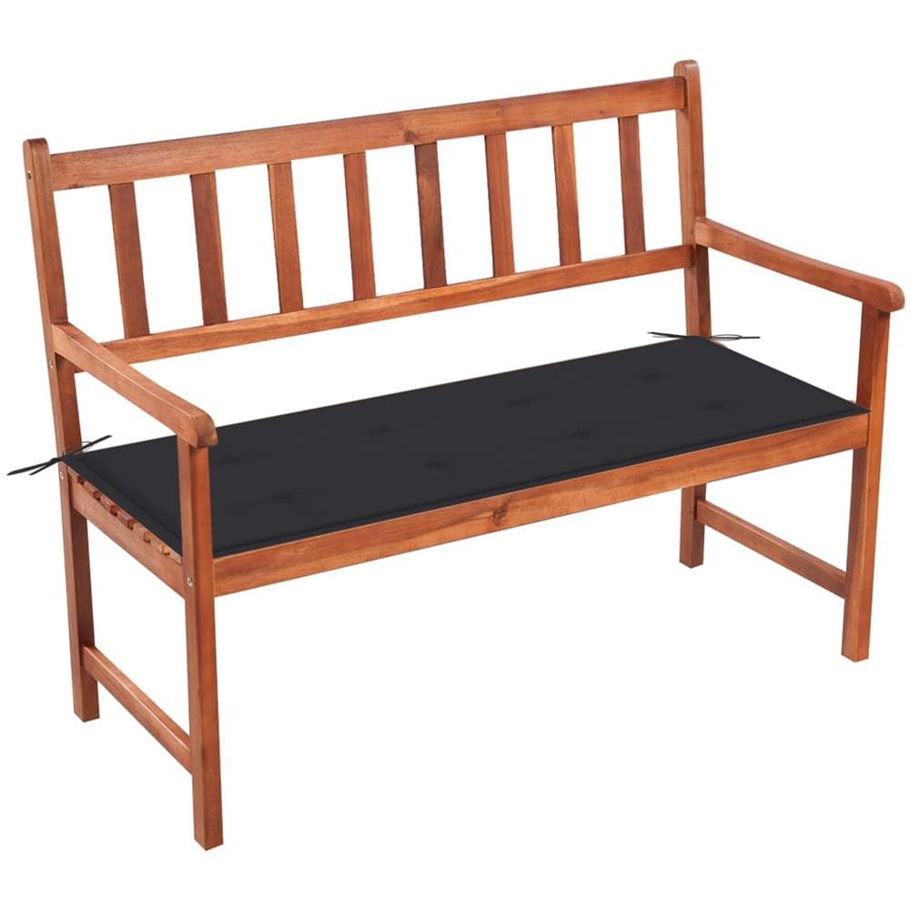 Panca da Giardino con Cuscino 120 cm in Massello di Acacia - Foto 1