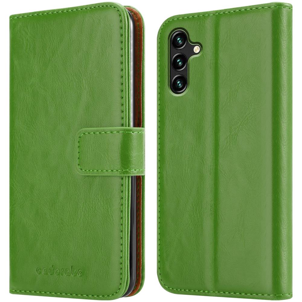 Custodia Compatibile Con Samsung Galaxy A13 5g In Verde Erbe - Coperchio Protettiva Con Chiusura Magnetica, Funzione Stand E Tasca Per Le Carte - Foto 8
